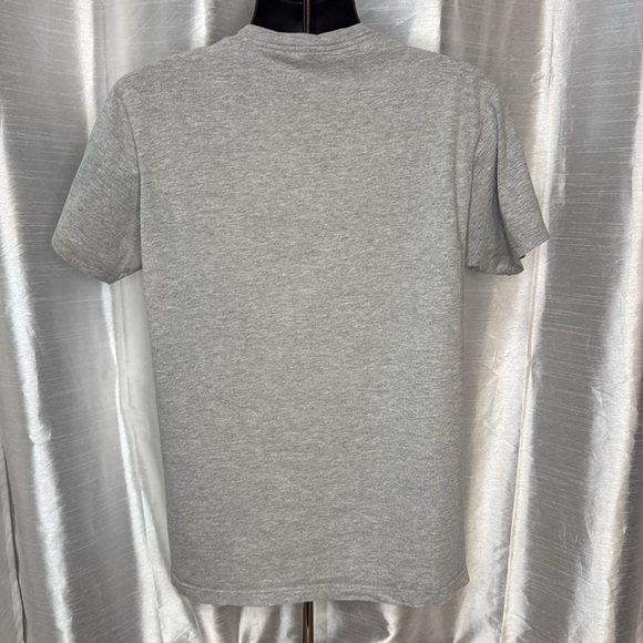 Hurley Premium Fit Men’s L Gray Short Sleeve T Shirt Palm Flower Logo Front - Picture 4 of 8